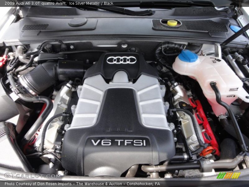 Ice Silver Metallic / Black 2009 Audi A6 3.0T quattro Avant