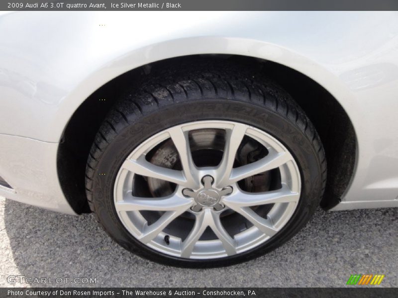 Ice Silver Metallic / Black 2009 Audi A6 3.0T quattro Avant