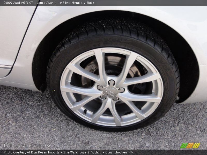 Ice Silver Metallic / Black 2009 Audi A6 3.0T quattro Avant