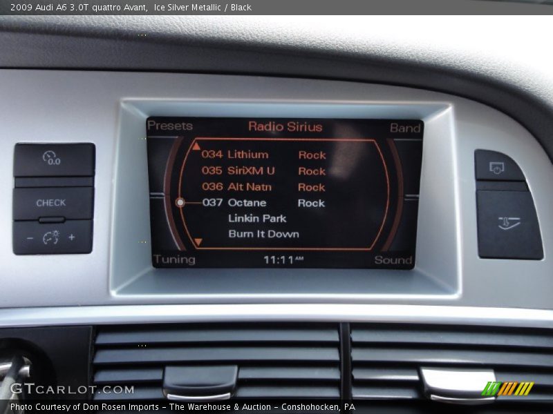 Ice Silver Metallic / Black 2009 Audi A6 3.0T quattro Avant