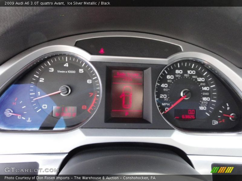 Ice Silver Metallic / Black 2009 Audi A6 3.0T quattro Avant