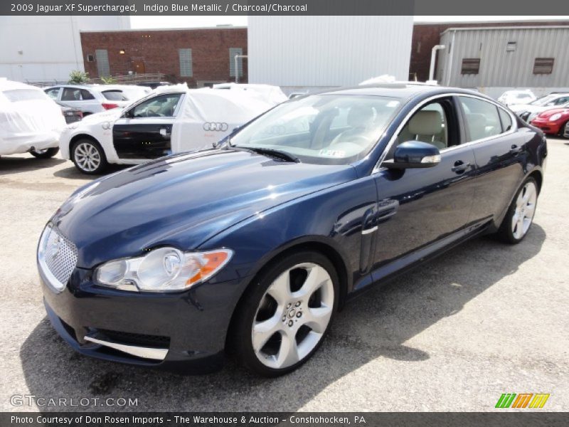 Indigo Blue Metallic / Charcoal/Charcoal 2009 Jaguar XF Supercharged