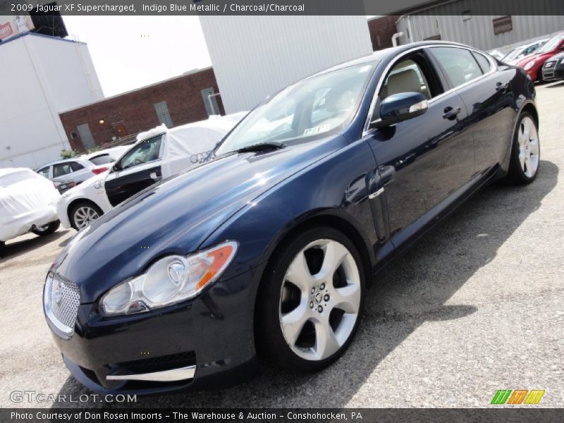 Indigo Blue Metallic / Charcoal/Charcoal 2009 Jaguar XF Supercharged