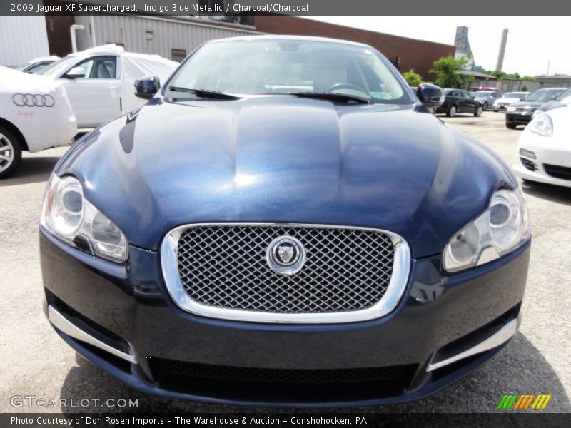 Indigo Blue Metallic / Charcoal/Charcoal 2009 Jaguar XF Supercharged