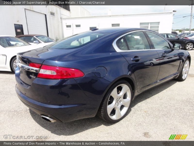Indigo Blue Metallic / Charcoal/Charcoal 2009 Jaguar XF Supercharged