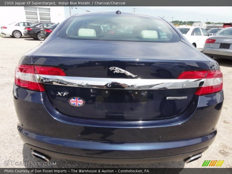 Indigo Blue Metallic / Charcoal/Charcoal 2009 Jaguar XF Supercharged