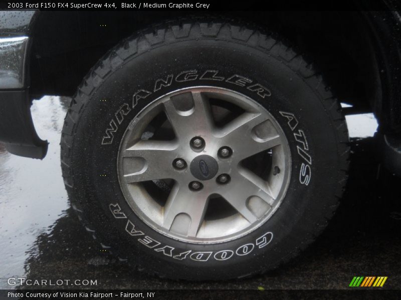 Black / Medium Graphite Grey 2003 Ford F150 FX4 SuperCrew 4x4