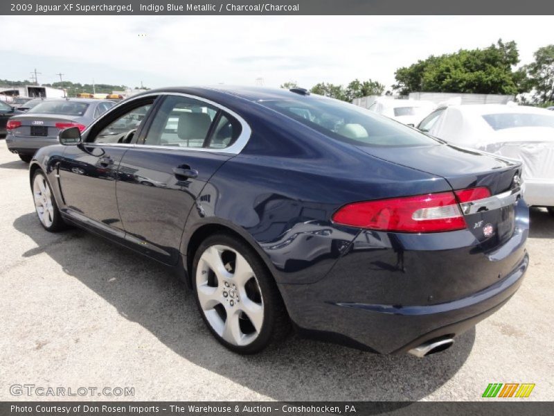 Indigo Blue Metallic / Charcoal/Charcoal 2009 Jaguar XF Supercharged