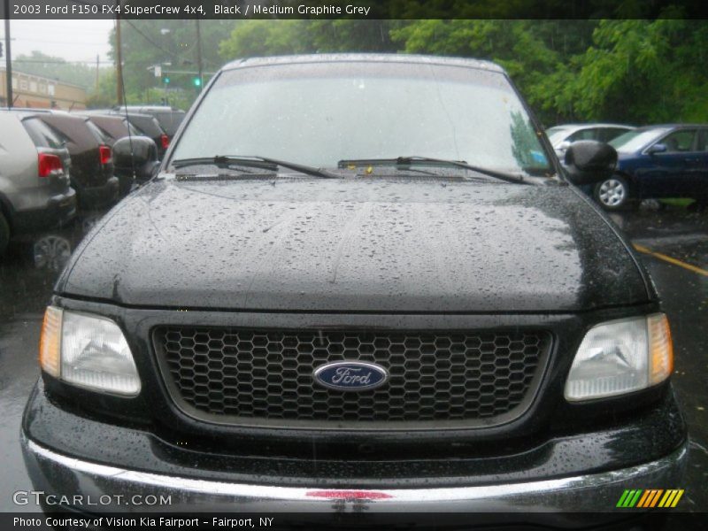 Black / Medium Graphite Grey 2003 Ford F150 FX4 SuperCrew 4x4