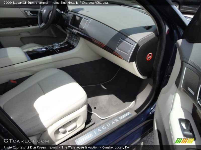 Indigo Blue Metallic / Charcoal/Charcoal 2009 Jaguar XF Supercharged