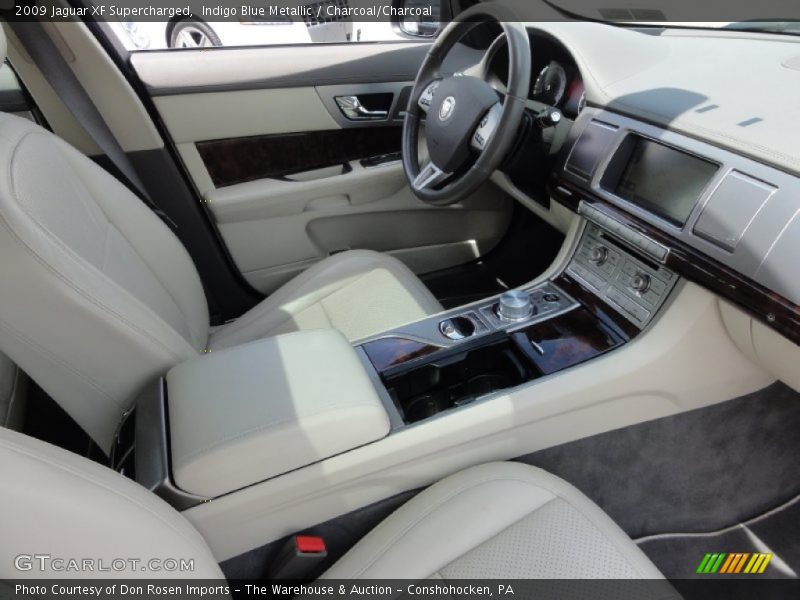Indigo Blue Metallic / Charcoal/Charcoal 2009 Jaguar XF Supercharged