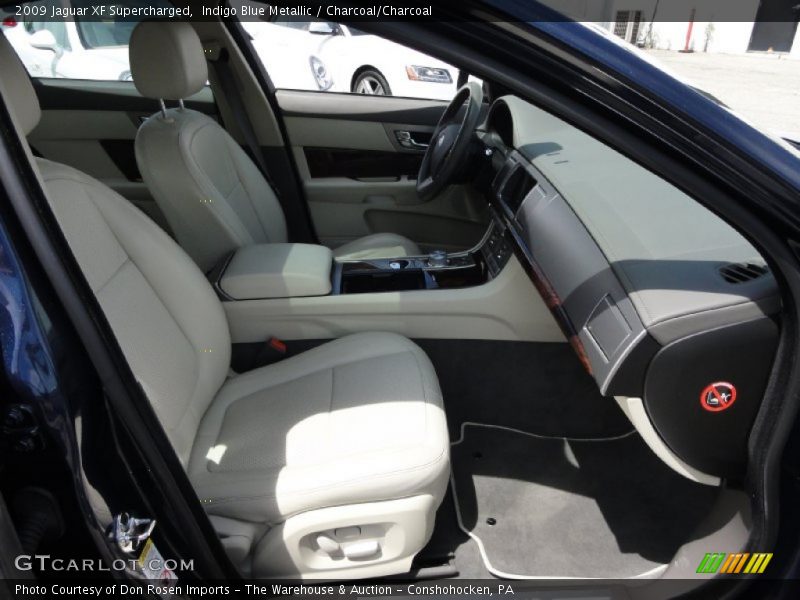 Indigo Blue Metallic / Charcoal/Charcoal 2009 Jaguar XF Supercharged