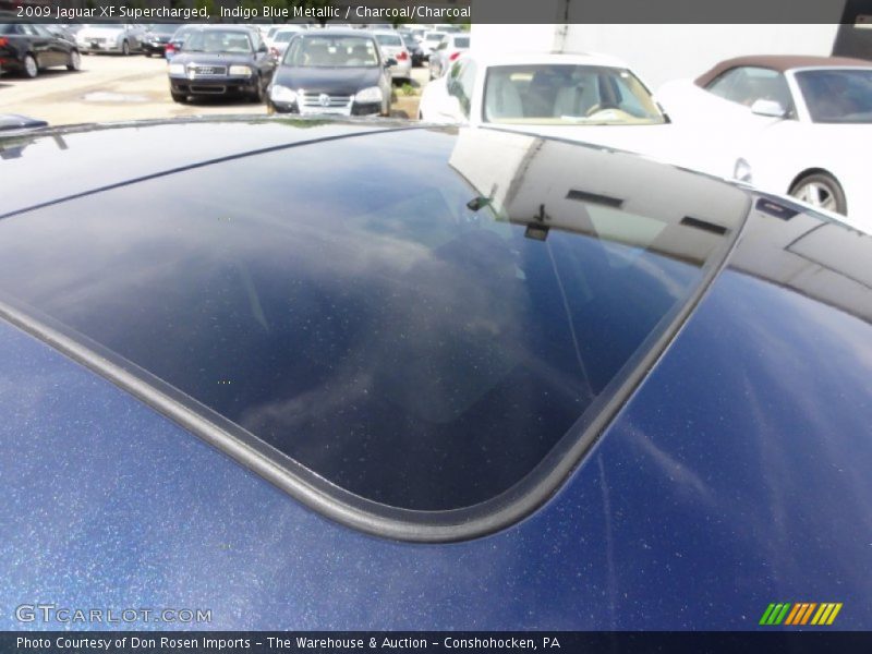 Indigo Blue Metallic / Charcoal/Charcoal 2009 Jaguar XF Supercharged