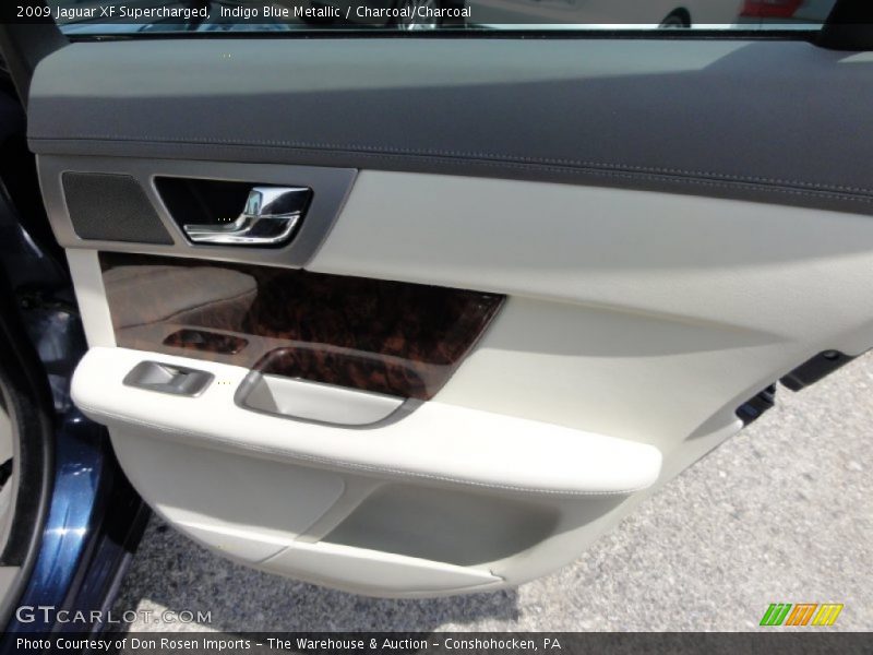 Indigo Blue Metallic / Charcoal/Charcoal 2009 Jaguar XF Supercharged