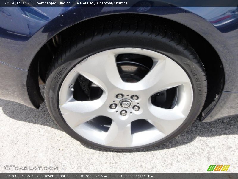 Indigo Blue Metallic / Charcoal/Charcoal 2009 Jaguar XF Supercharged