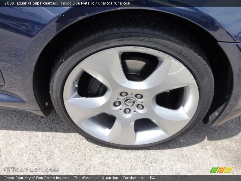 Indigo Blue Metallic / Charcoal/Charcoal 2009 Jaguar XF Supercharged