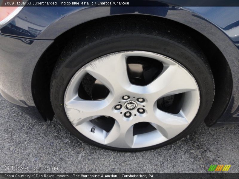 Indigo Blue Metallic / Charcoal/Charcoal 2009 Jaguar XF Supercharged