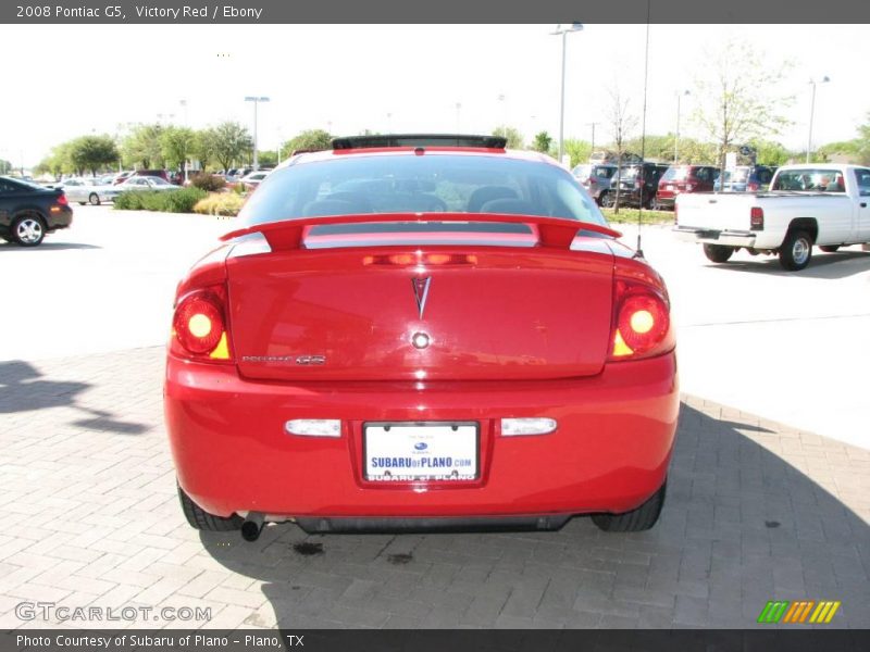 Victory Red / Ebony 2008 Pontiac G5