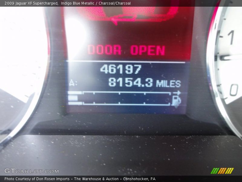 Indigo Blue Metallic / Charcoal/Charcoal 2009 Jaguar XF Supercharged