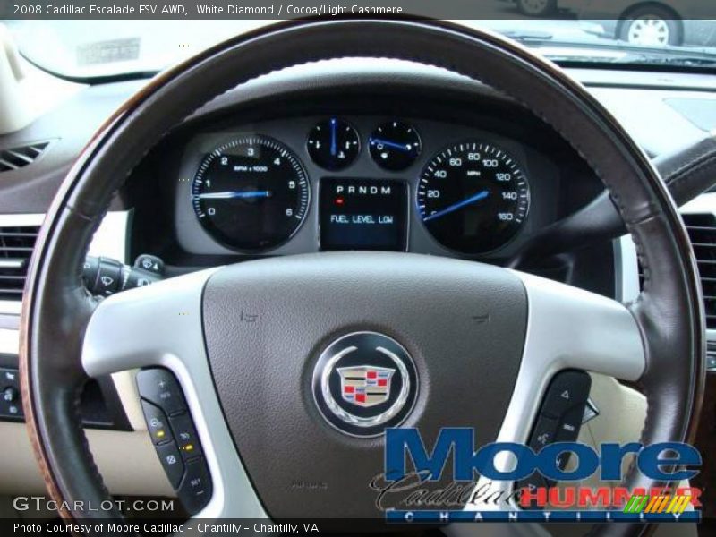 White Diamond / Cocoa/Light Cashmere 2008 Cadillac Escalade ESV AWD
