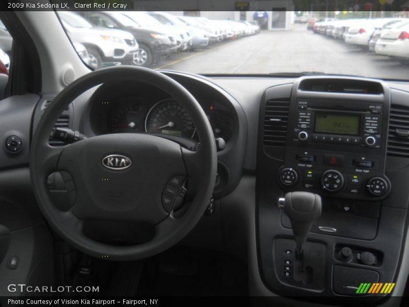 Claret Red / Gray 2009 Kia Sedona LX