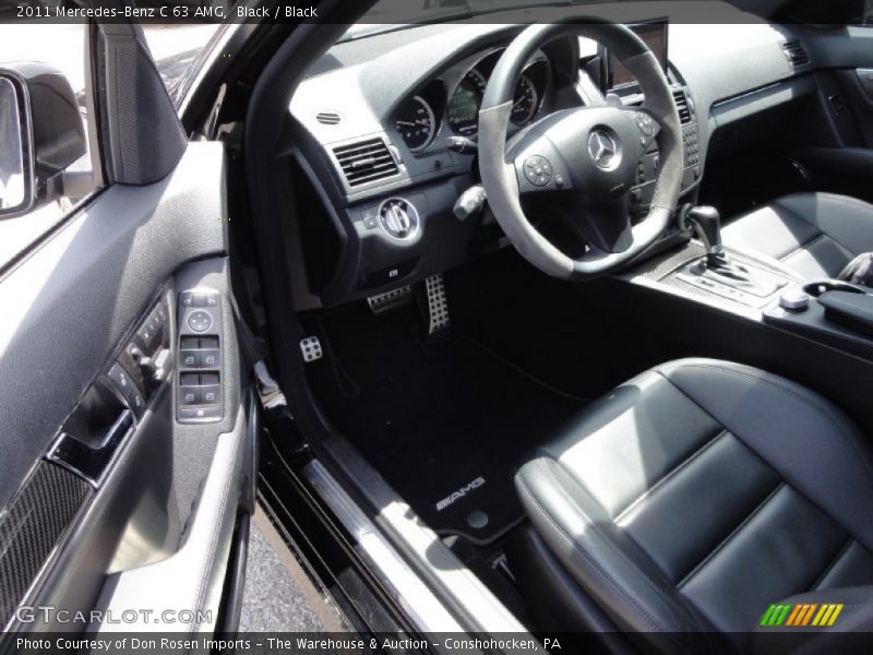 Black / Black 2011 Mercedes-Benz C 63 AMG