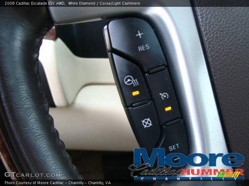 White Diamond / Cocoa/Light Cashmere 2008 Cadillac Escalade ESV AWD