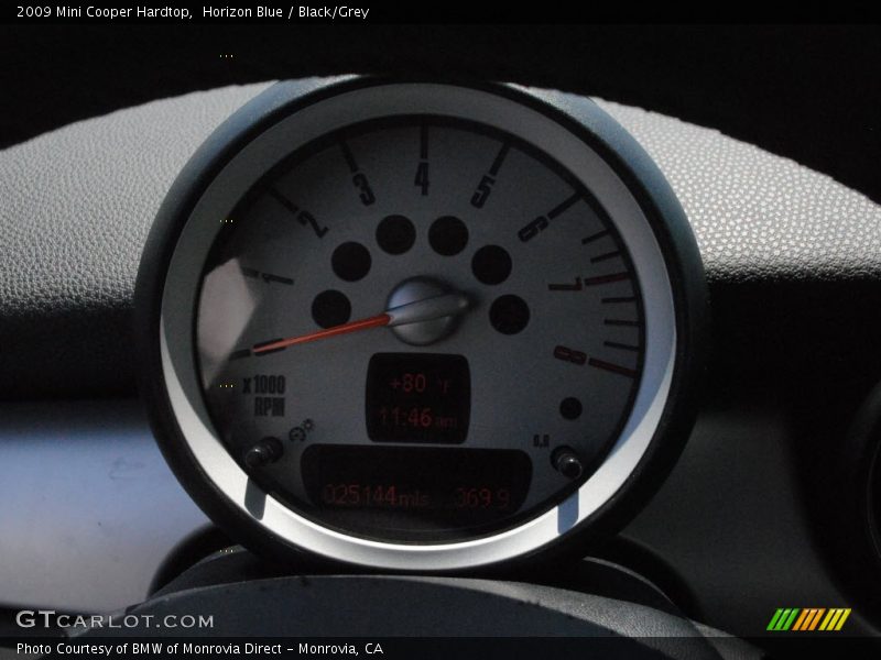 Horizon Blue / Black/Grey 2009 Mini Cooper Hardtop