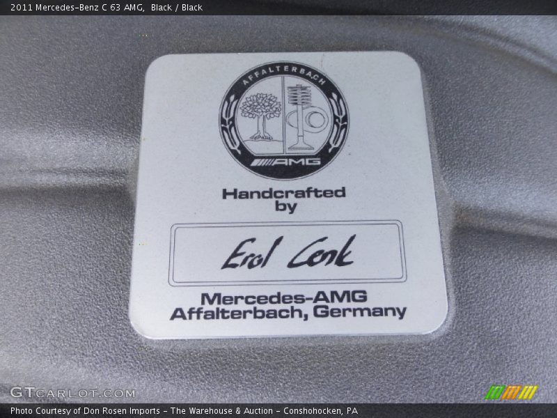  2011 C 63 AMG Engine - 6.3 Liter AMG DOHC 32-Valve VVT V8