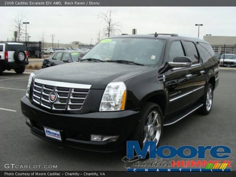 Black Raven / Ebony 2008 Cadillac Escalade ESV AWD