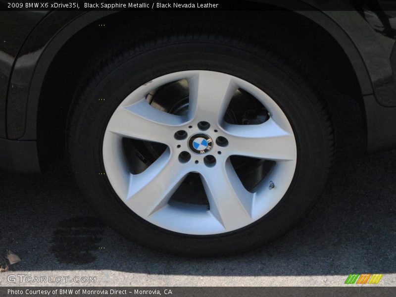 Black Sapphire Metallic / Black Nevada Leather 2009 BMW X6 xDrive35i