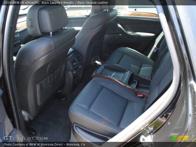 Black Sapphire Metallic / Black Nevada Leather 2009 BMW X6 xDrive35i