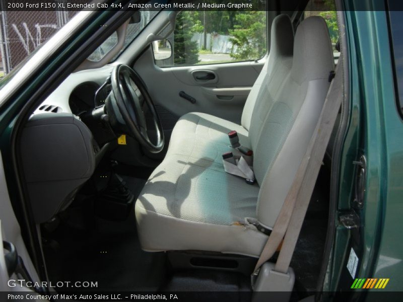 Amazon Green Metallic / Medium Graphite 2000 Ford F150 XL Extended Cab 4x4