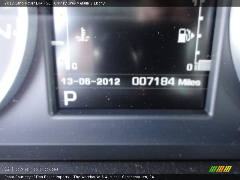 Orkney Grey Metallic / Ebony 2012 Land Rover LR4 HSE
