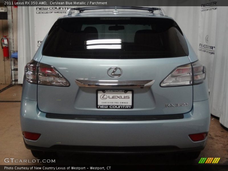 Cerulean Blue Metallic / Parchment 2011 Lexus RX 350 AWD