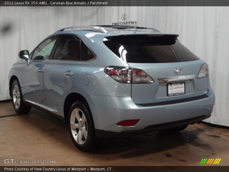 Cerulean Blue Metallic / Parchment 2011 Lexus RX 350 AWD