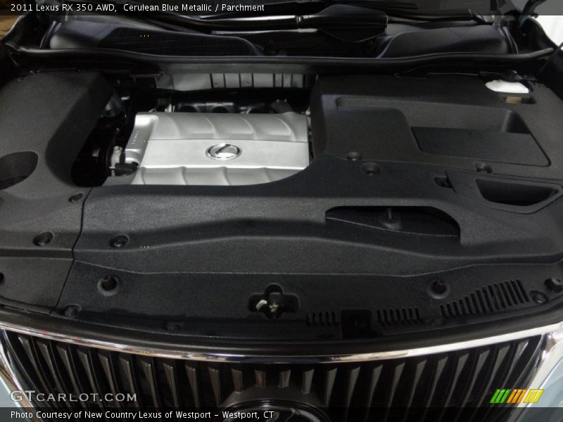 Cerulean Blue Metallic / Parchment 2011 Lexus RX 350 AWD