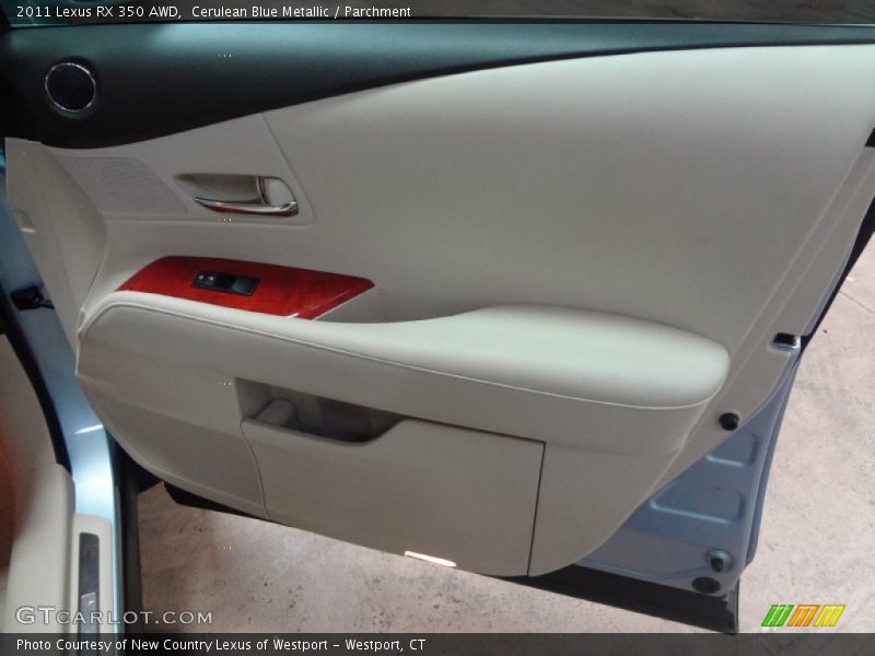 Cerulean Blue Metallic / Parchment 2011 Lexus RX 350 AWD