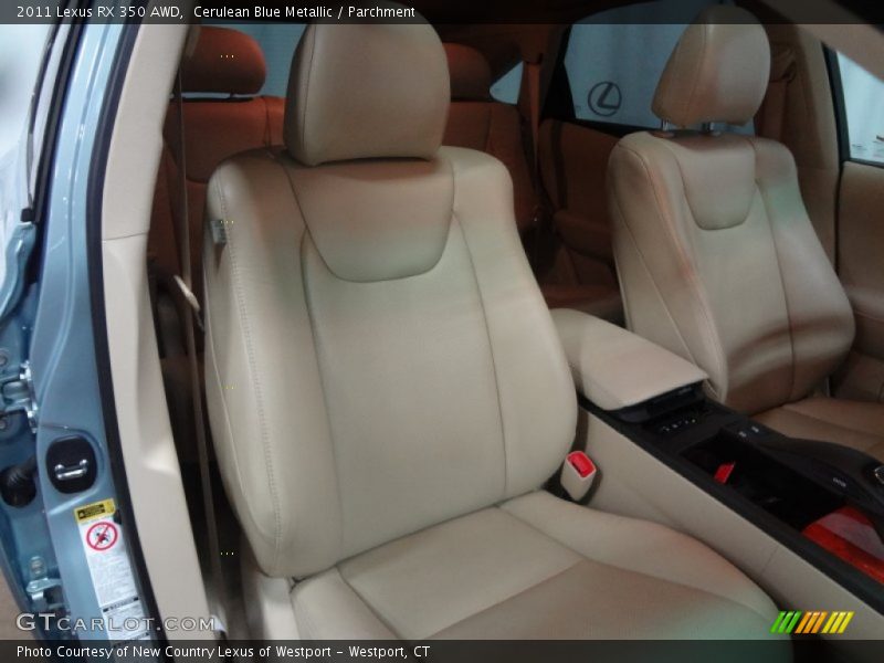 Cerulean Blue Metallic / Parchment 2011 Lexus RX 350 AWD