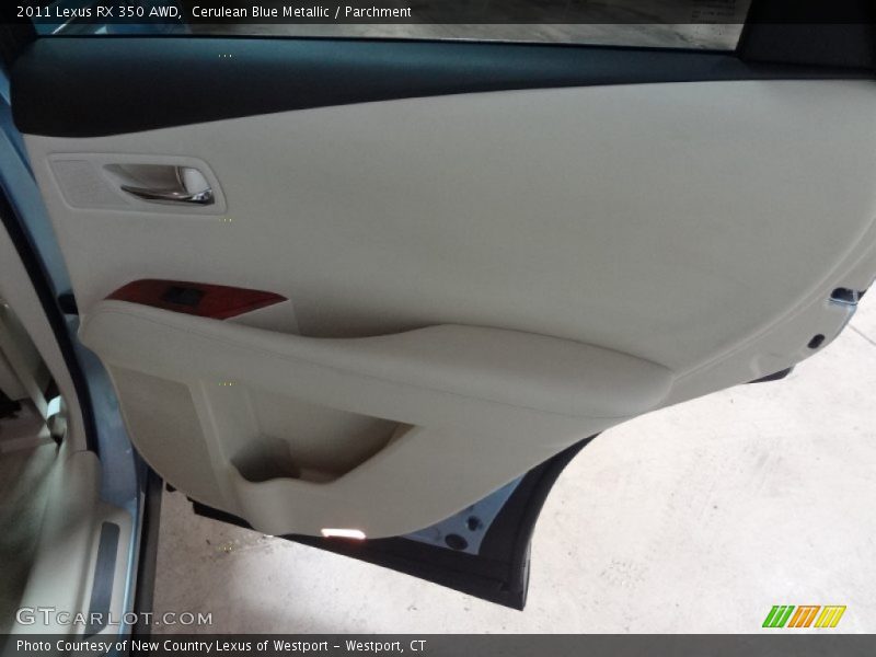 Cerulean Blue Metallic / Parchment 2011 Lexus RX 350 AWD