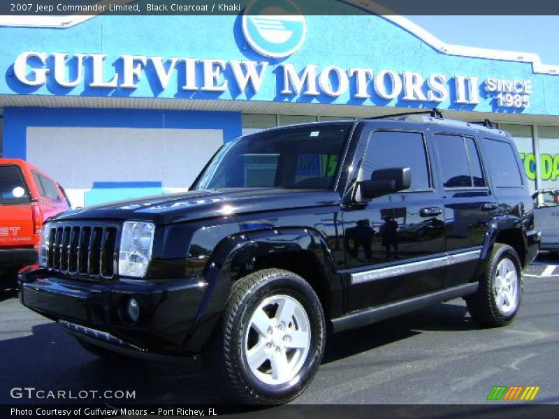 Black Clearcoat / Khaki 2007 Jeep Commander Limited