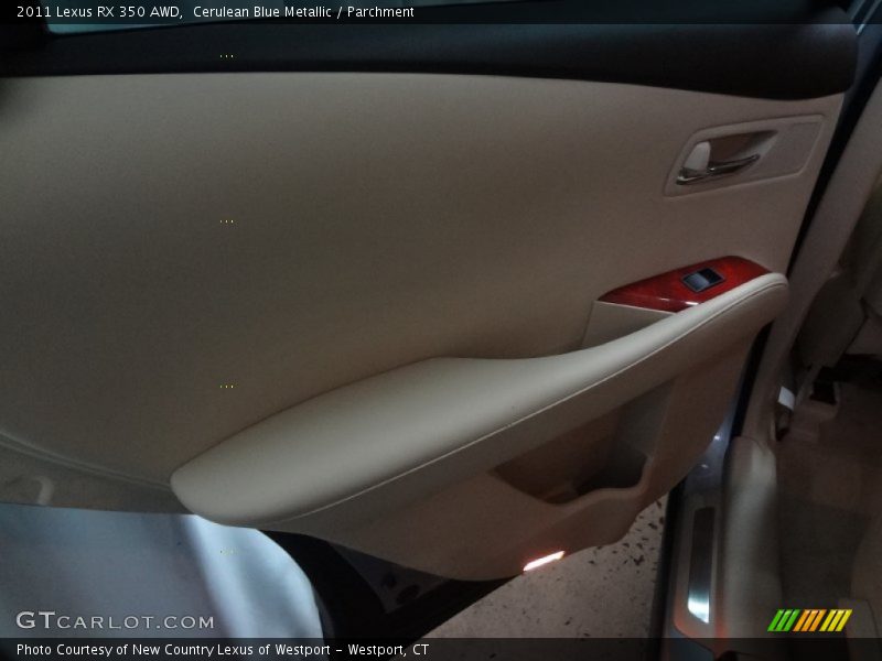 Cerulean Blue Metallic / Parchment 2011 Lexus RX 350 AWD