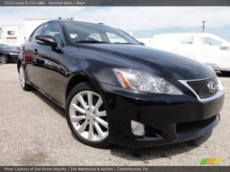 Obsidian Black / Black 2010 Lexus IS 250 AWD