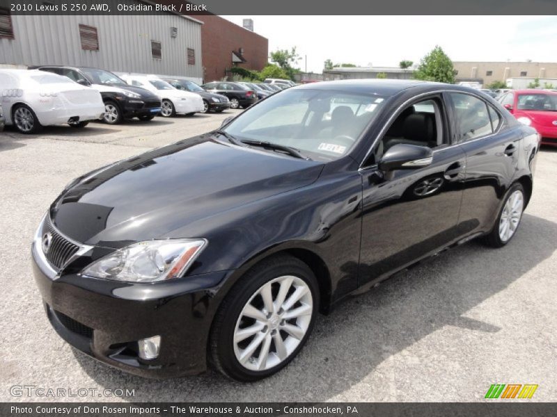 Obsidian Black / Black 2010 Lexus IS 250 AWD