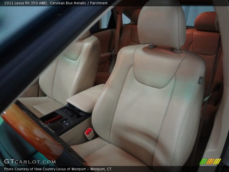 Cerulean Blue Metallic / Parchment 2011 Lexus RX 350 AWD