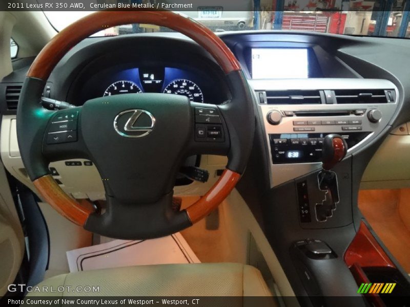 Cerulean Blue Metallic / Parchment 2011 Lexus RX 350 AWD
