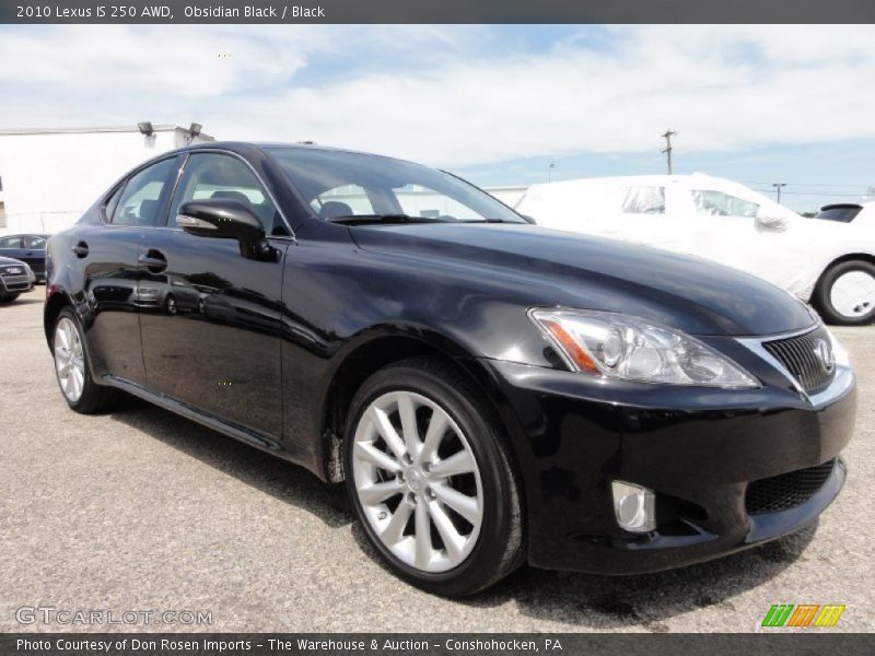 Obsidian Black / Black 2010 Lexus IS 250 AWD