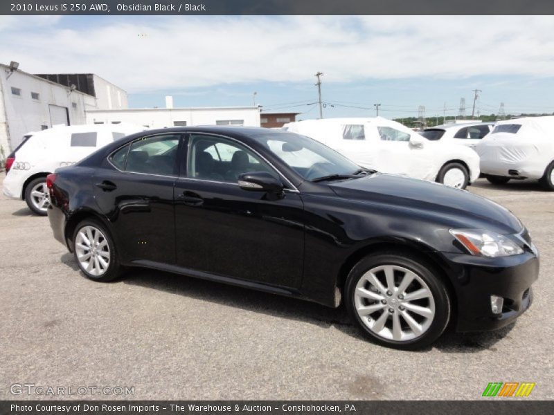 Obsidian Black / Black 2010 Lexus IS 250 AWD