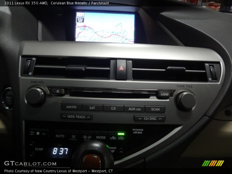 Cerulean Blue Metallic / Parchment 2011 Lexus RX 350 AWD