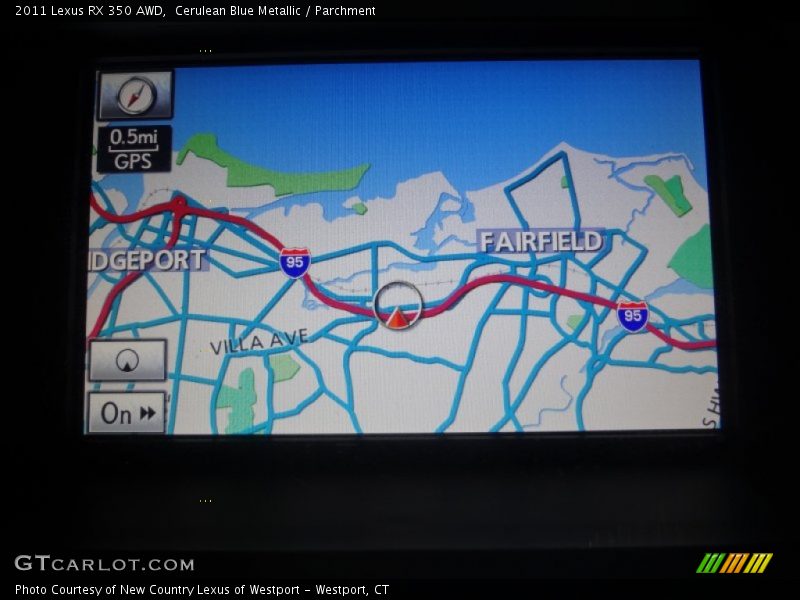 Cerulean Blue Metallic / Parchment 2011 Lexus RX 350 AWD